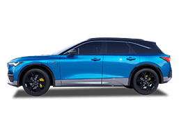 Angled view of the Acura ZDX